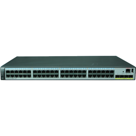 S5720-52X-PWR-LI-AC - Switch manageable niveau 3 simplifié, 48 ports 10/100/1000Base-TX PoE+ & 4 emplacements SFP+, 370 W