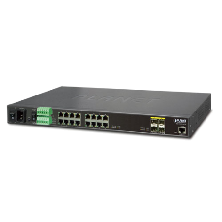 IGS-5225-16T4S - Switch industriel IP30 manageable L2+ 16 ports Gigabit Ethernet & 4 ports SFP, rackable 19"