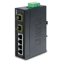 IGS-620TF - Switch industriel IP30 Plug & Play 4 ports Gigabit Ethernet & 2 emplacements SFP, température étendue