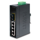ISW-511T & 511TS15 - Switches industriels IP30 Plug & Play 4 ports Fast Ethernet & 1 port optique, température étendue