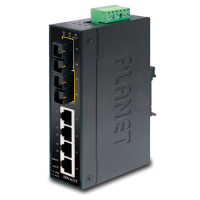 ISW-621T & TS15 - Switches industriels IP30 Plug & Play 4 ports Fast Ethernet & 2 ports optique, température étendue