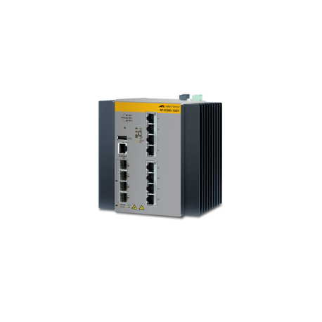 AT-IE300 SERIES - Switches Industriels IP30 Manageable L3 Gigabit Ethernet,-40°C à +75°C, montage sur Rail-DIN
