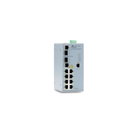 AT-IFS802SP SERIES - Switches Industriels IP30 Manageable L2 Fast Ethernet, -40°C à +75°C, montage sur Rail-DIN