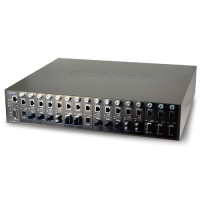 MC-1610MR & MR48 - Châssis manageables 16 slots pour convertisseurs de média, 100 - 230V AC ou 48V DC, rackable 19"