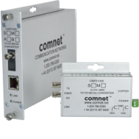 CNFE100 - Convertisseur de média Fast Ethernet industriel 10/100Base-TX vers 100Base-FX
