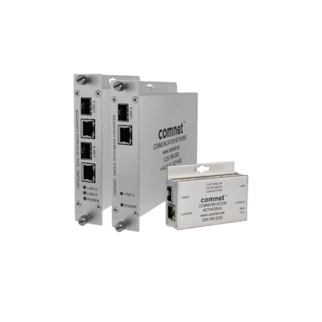 CNFE2MC - Convertisseur de média Fast Ethernet industriel 10/100Base-TX vers emplacement SFP