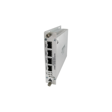 CNFE4FX2TX2US - Switch industriel Plug & Play Fast Ethernet, 2 ports Fast Ethernet & 2 emplacements SFP, température étendue