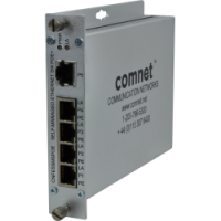 CNFE5SMSPOE - Switch industriel semi manageable Fast Ethernet, 5 ports 10/100Base-TX dont 4 PoE+, température étendue