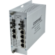 CNFE62USPOE - Switch industriel semi manageable Fast Ethernet, 6 ports 10/100Base-TX PoE+ et 2 uplink FO, température étendue