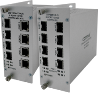 CNFE8FX4TX4US - Switch industriel Plug & Play Fast Ethernet, 4 ports Fast Ethernet & 4 emplacements SFP, température étendue