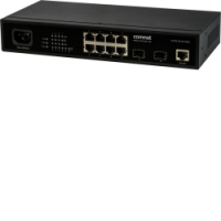 CWGE10FX2TX8MS - Switch manageable L2, 8 ports Gigabit Ethernet et 2 emplacements SFP, format desktop