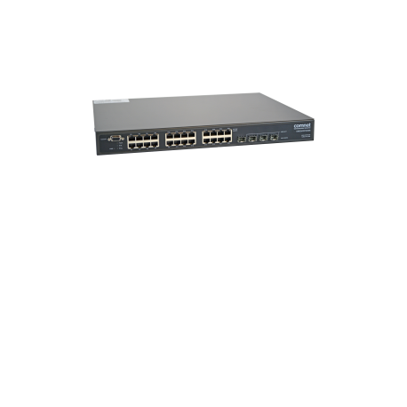CWGE26FX2TX24MS - Switch manageable L2, 22 ports Gigabit Ethernet, 2 ports Combo et 2 emplacements SFP, rackable 19"