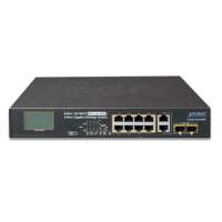 FGSD-1022VHP - Switch Plug & Play Fast Ethernet 8 ports PoE+, 2 ports Combo, format desktop