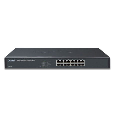 GSW-1601 - Switch Plug & Play Gigabit Ethernet 16 ports, rackable 19"