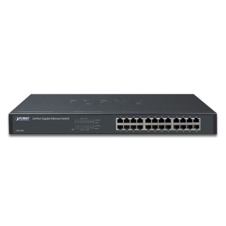 GSW-2401 - Switch Plug & Play Gigabit Ethernet 24 ports, rackable 19"