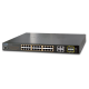 GS-4210-24P4C - Switch manageable L2, 24 ports Gigabit Ethernet PoE+ - budget PoE 220 W - 4 emplacements SFP