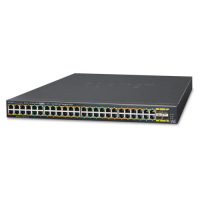 GS-4210-48P4S - Switch manageable L2, 48 ports Gigabit Ethernet PoE+ & 4 emplacements SFP