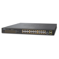 GS-4210-24P2S - Switch manageable L2, 24 ports Gigabit Ethernet PoE+ & 2 emplacements SFP