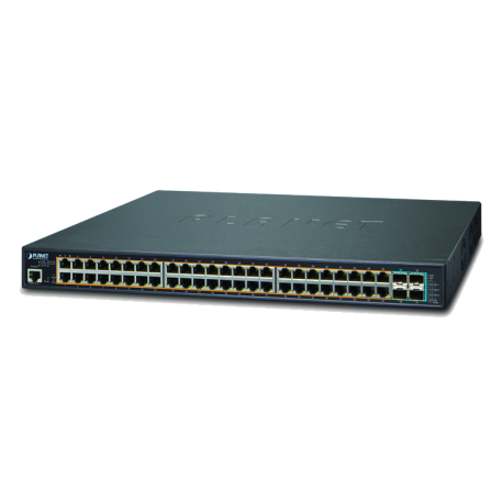 GS-5220-48P4X - Switches Manageables L2+, 48 ports Gigabit Ethernet PoE+, ONVIF, 400W, Rackable 19"