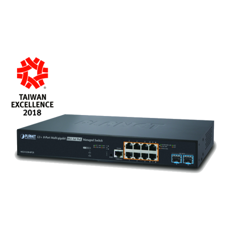 MGS-5220-8P2X - Switch manageable L2+, 8 ports MultiGigabit PoE+ & 2 Uplinks SFP+ 10G