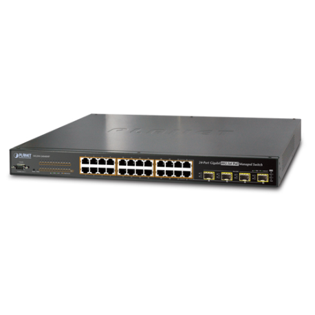 WGSW-24040HP4 - Switch manageable L2+, 24 ports Gigabit PoE+ - budget PoE 440 W - dont 4 ports combo