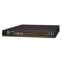 XGS-6350-12X8TR - Switch manageable L3, 12 emplacements SFP+ 10G & 8 ports  10/100/1000Base-TX, rackable 19