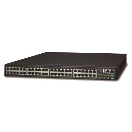 SGS-6341-48T4X - Switch manageable & stackable L3, 48 ports Gigabit Ethernet, 4 emplacements SFP+ 10G, rackable 19"