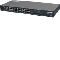 CWGE26FX2TX24MSPOE - Switch manageable L2, 22 ports Gigabit Ethernet PoE+, 2 ports Combo et 2 emplacements SFP, rackable 19"