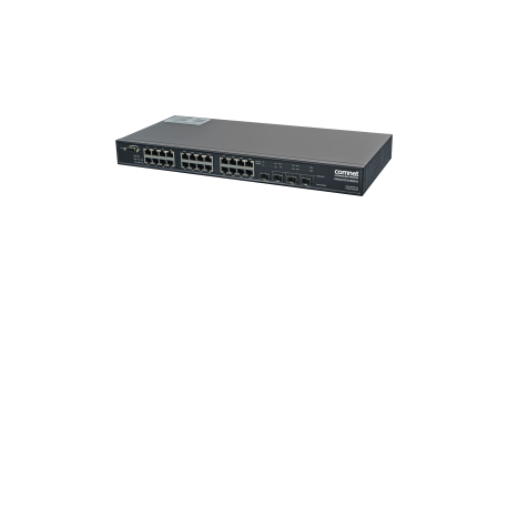 CWGE26FX2TX24MSPOE - Switch manageable L2, 22 ports Gigabit Ethernet PoE+, 2 ports Combo et 2 emplacements SFP, rackable 19"