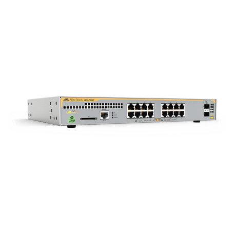 AT-X230-18GP - Switch manageable niveau 3 AlliedWare Plus Gigabit Ethernet 16 ports PoE+, 2 emplacements SFP