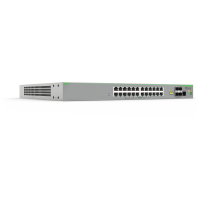 AT-FS980M/28PS - Switch CentreCOM manageable niveau 2+ Fast Ethernet 24 ports 10/100Base-TX PoE+, 4 emplacements SFP