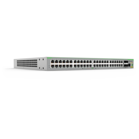 AT-FS980M/52PS - Switch CentreCOM manageable niveau 2+ Fast Ethernet 48 ports 10/100Base-TX PoE+, 4 emplacements SFP