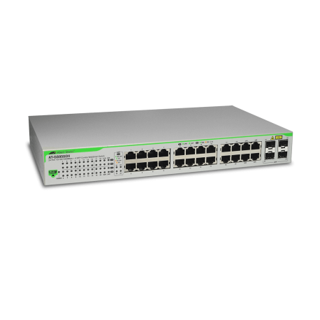 AT-GS950/24 - Switch WebSmart Gigabit Ethernet 24 ports 10/100/1000Base-TX dont 4 ports Combo RJ45/SFP