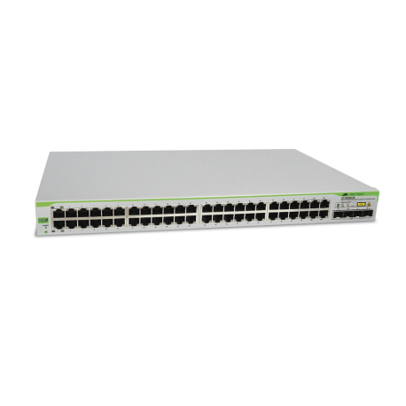 AT-GS950/48 - Switch WebSmart Gigabit Ethernet 48 ports 10/100/1000Base-TX dont 4 ports Combo RJ45/SFP