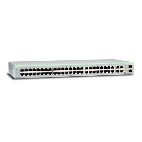 AT-FS750/52 - Switch WebSmart Fast Ethernet 48 ports 10/100Base-TX, 2 ports Combo/SFP, 2 uplink 10/100/1000Base-TX