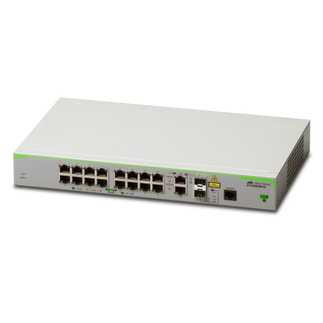 AT-FS980M/18 - Switch CentreCOM manageable niveau 2+ Fast Ethernet 16 ports 10/100Base-TX, 2 ports Combo R45/SFP