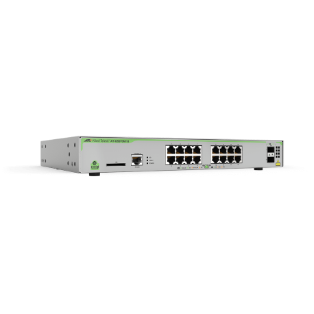 AT-GS970M/18 - Switch CentreCOM manageable niveau 2+ Gigabit Ethernet 16 ports 10/100/1000Base-TX, 2 emplacements SFP