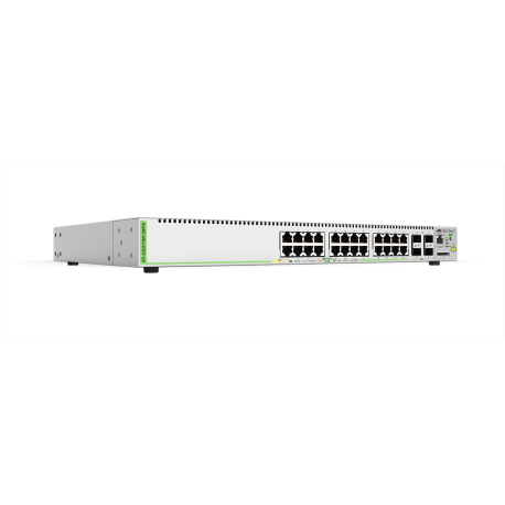 AT-GS970M/28PS - Switch CentreCOM manageable niveau 2+ Gigabit Ethernet 24 ports 10/100/1000Base-TX PoE+, 4 emplacements SFP