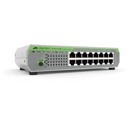 AT-FS710 16 ports - Switches Plug & Play Fast Ethernet 16 ports 10/100Base-TX