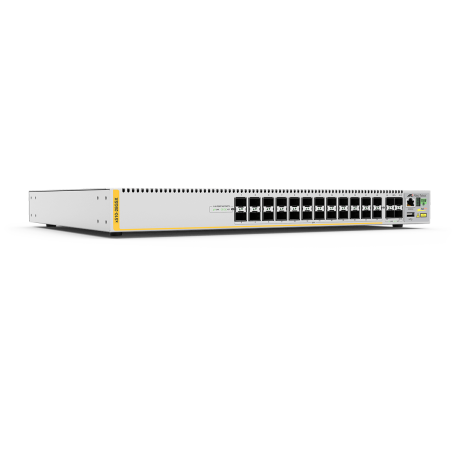 AT-X510-28GSX - Switch manageable et empilable niveau 3 Gigabit Ethernet 24 emplacements SFP et 4 emplacements SFP+ 10G