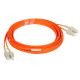 Jarretière optique multimode 62,5/125 OM1 SC/SC duplex zipp, qualité standard, orange