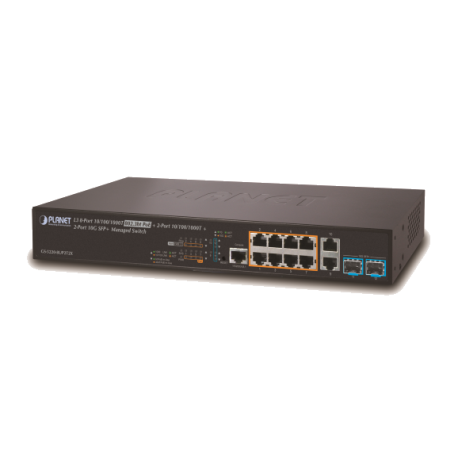GS-5220-8UP2T2X - Switch manageable L2+, 8 ports Gigabit Ethernet Ultra PoE 75W, 2 emplacements 10G SFP+