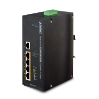 IGS-504HPT - Switch industriel IP30 Plug & Play 5 ports Gigabit Ethernet dont 4 PoE+