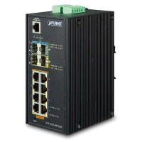 IGS-5225-8P2S2X - Switch Industriel IP30 manageable niveau 2+, 8 ports PoE+ Gigabit Ethernet, 2 ports SFP, 2 ports SFP+ 10G