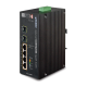 IGS-624HPT - Switch industriel IP30 Plug & Play 4 ports PoE+ Gigabit Ethernet, 2 emplacements SFP