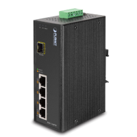 ISW-514PTF - Switch industriel IP30 Plug & Play, 4 ports PoE+ Fast Ethernet, 1 emplacement SFP