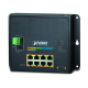 WGS-5225-8P2S - Switch industriel IP30 manageable L2+, 8 ports Gigabit Ethernet PoE+, 2 emplacements SFP, montage sur mur