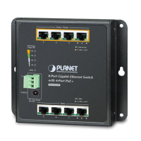 WGS-804HP - Switch industriel IP30 Plug & Play 8 ports Gigabit Ethernet dont 4 ports PoE+, montage sur mur