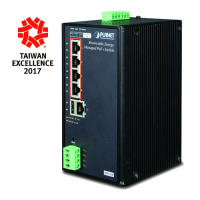 BSP-360 - Routeur industriel IP30, 4 ports LAN PoE+ Gigabit Ethernet & 1 port WAN, alimentation via panneaux solaires