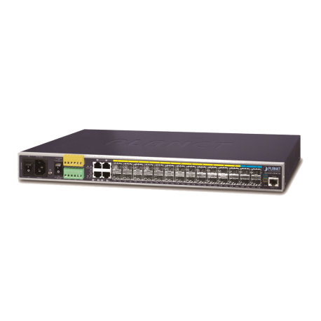 IGS-6325-20S4C4X - Switch industriel IP30 manageable niveau 3, 24 emplacements SFP dont 4 ports Combo, 4 emplacements SFP+ 10G